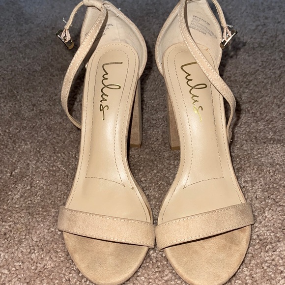 Lulus Shoes Lulus Tan Heels Poshmark